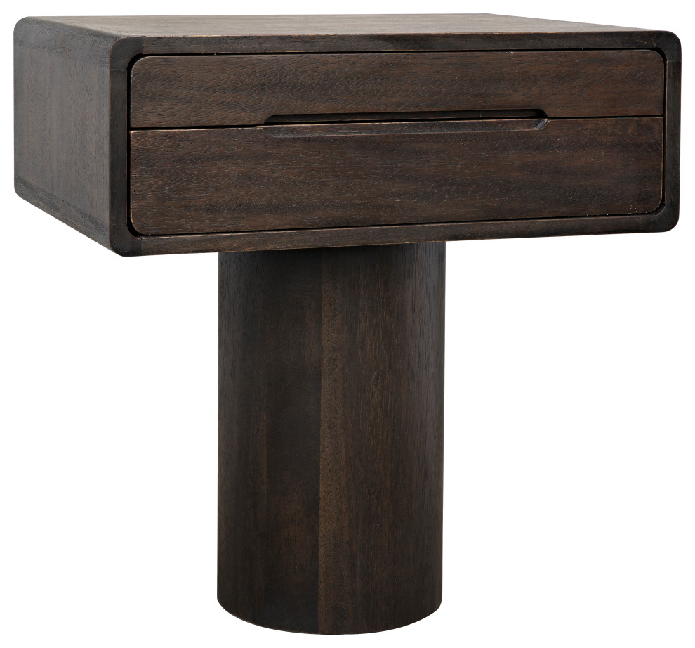 Langford Side Table  Ebony Walnut   Transitional   Side Tables And End Tables   by Lighting Reimagined  Houzz