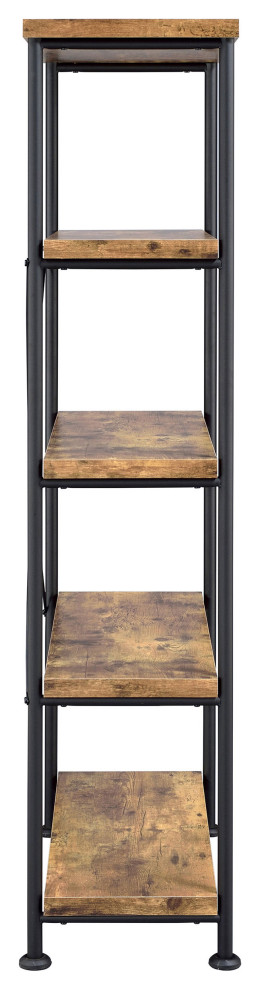 Analiese 4 shelf Bookcase Antique Nutmeg   Modern   Bookcases   by Modon  Houzz