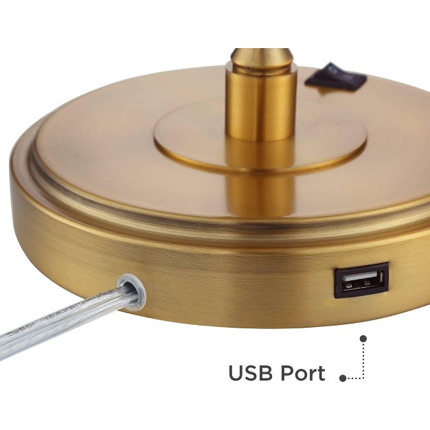 High Warm Brass Metal With Usb Charging Port Adjustable Arm Head For Bedroom Living Room Bedside House Home