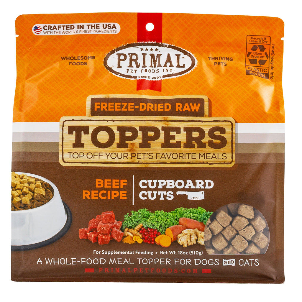 Primal Cupboard Cuts Beef Dog Food Topper - 18oz