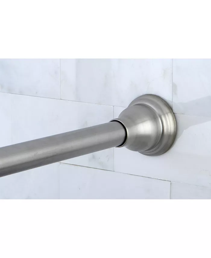 Kingston Brass 72-inch Tension Shower Rod with Decorative Flange