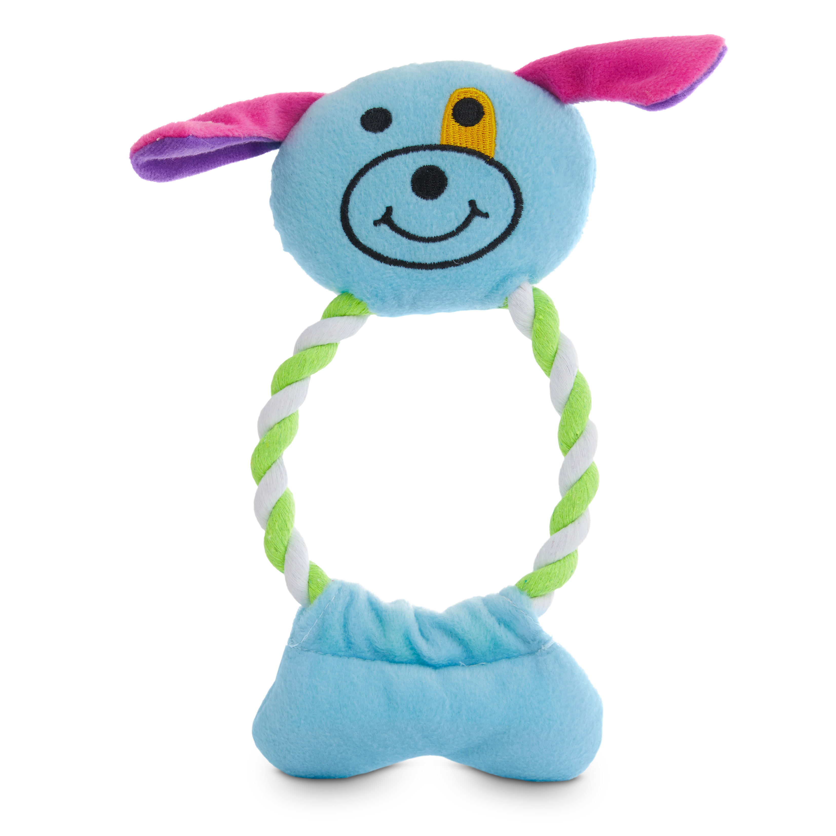 Petco In The Loop Animal Plush  Rope Dog Toy in Various Styles， Medium