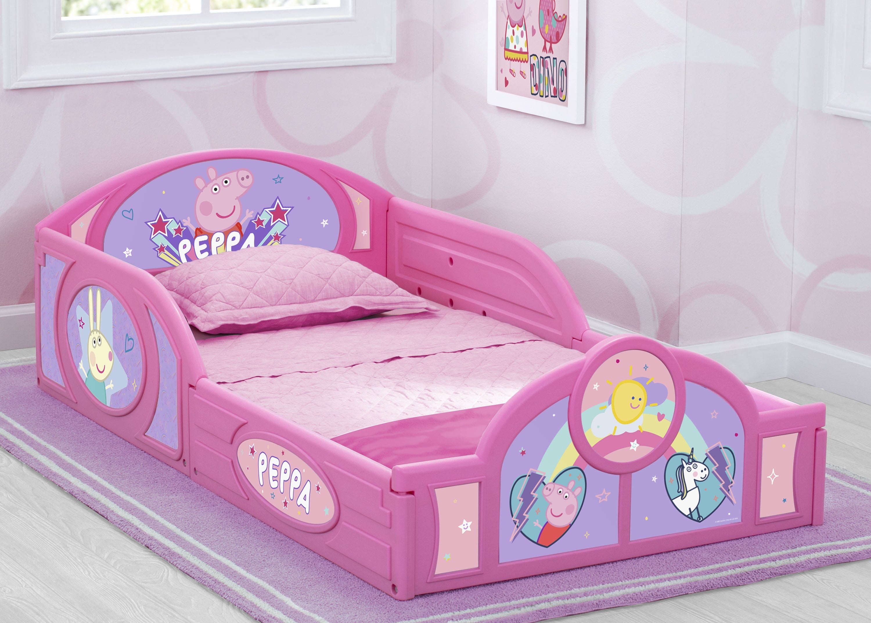 Peppa Pig Plastic Sleep and Play Toddler Bed by Delta Children