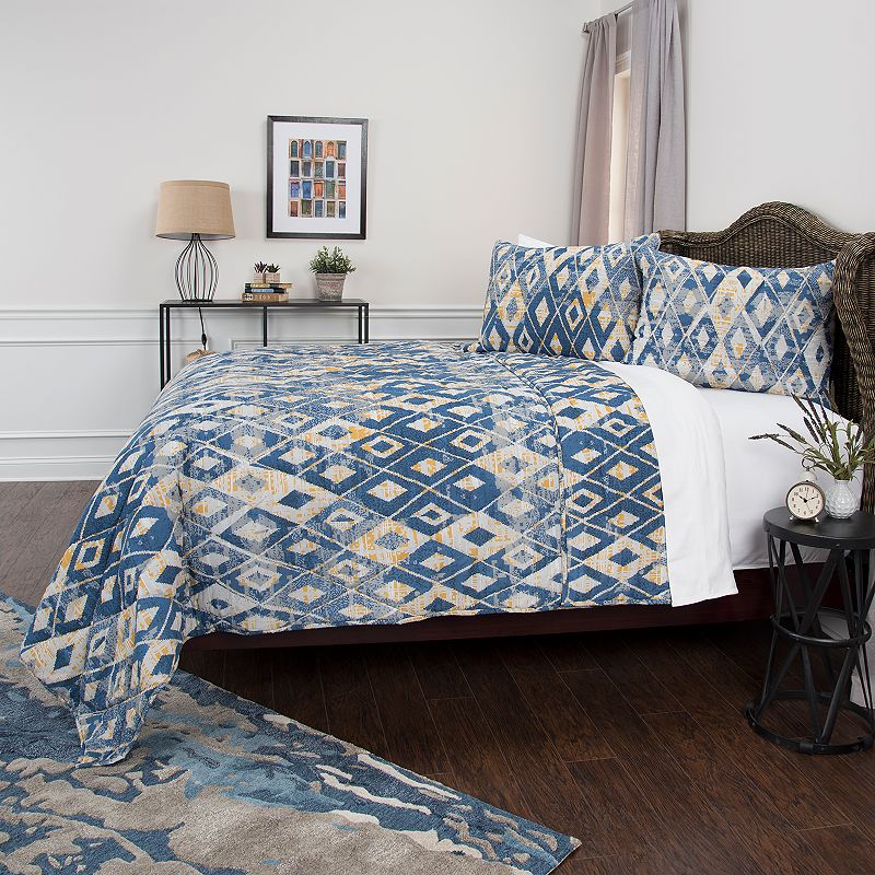 Rizzy Home Maddux Place Asher Geometric Quilt Set