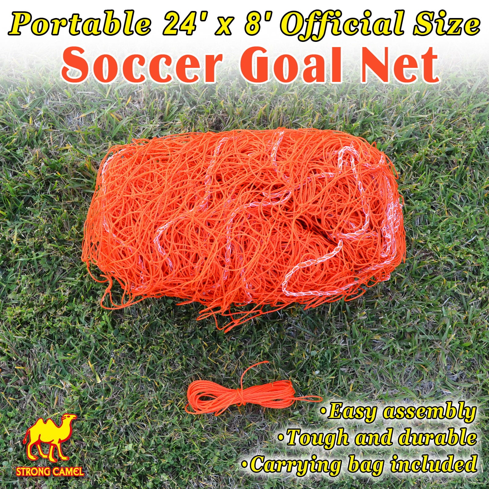 Strong Camel Portable Training Soccer Net 24' x 8'