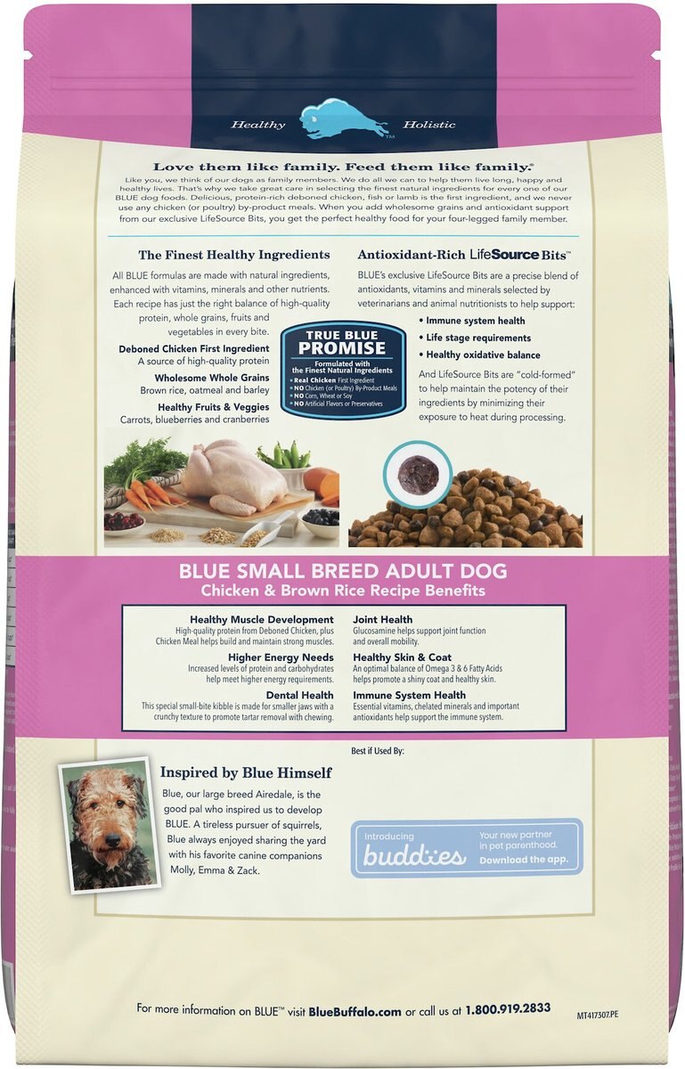 Blue Buffalo Life Protection Formula Small Breed Adult Chicken and Brown Rice Recipe Dry Dog Food