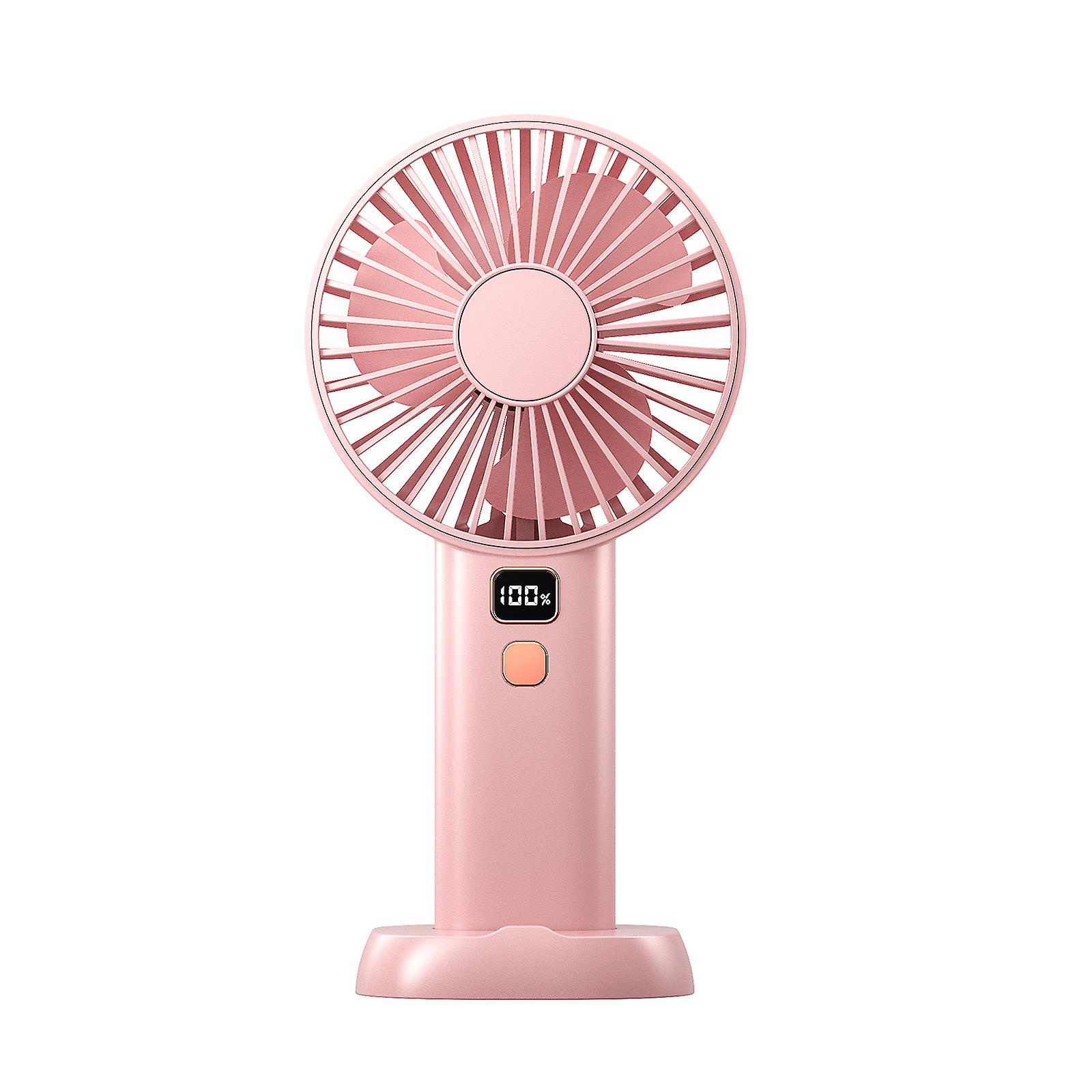 Ymj-f6 Digital Display Handheld Fan Portable Personal Fan With 3600mah Rechargeable Battery 4 Speeds Usb Desk Fan For Indoor Office Outdoor Camping Tr