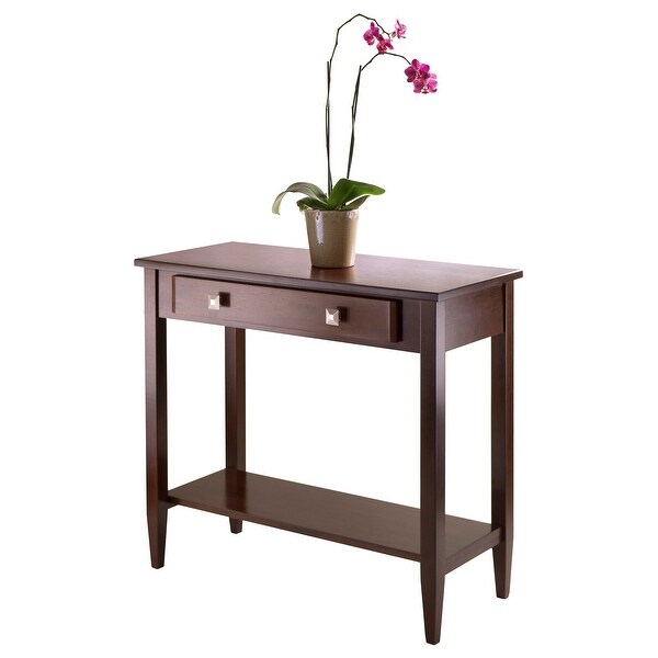 Richmond Console Table， Walnut - 33.98 x 15.69 x 29.92 inches