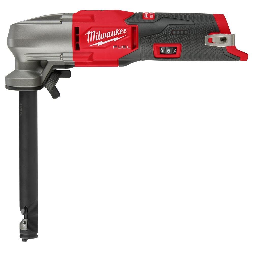 Milwaukee M12 Nibbler 16 Gauge Bare Tool Die and Die Holder Extension and Punch Bundle 2476-20KIT2 from Milwaukee