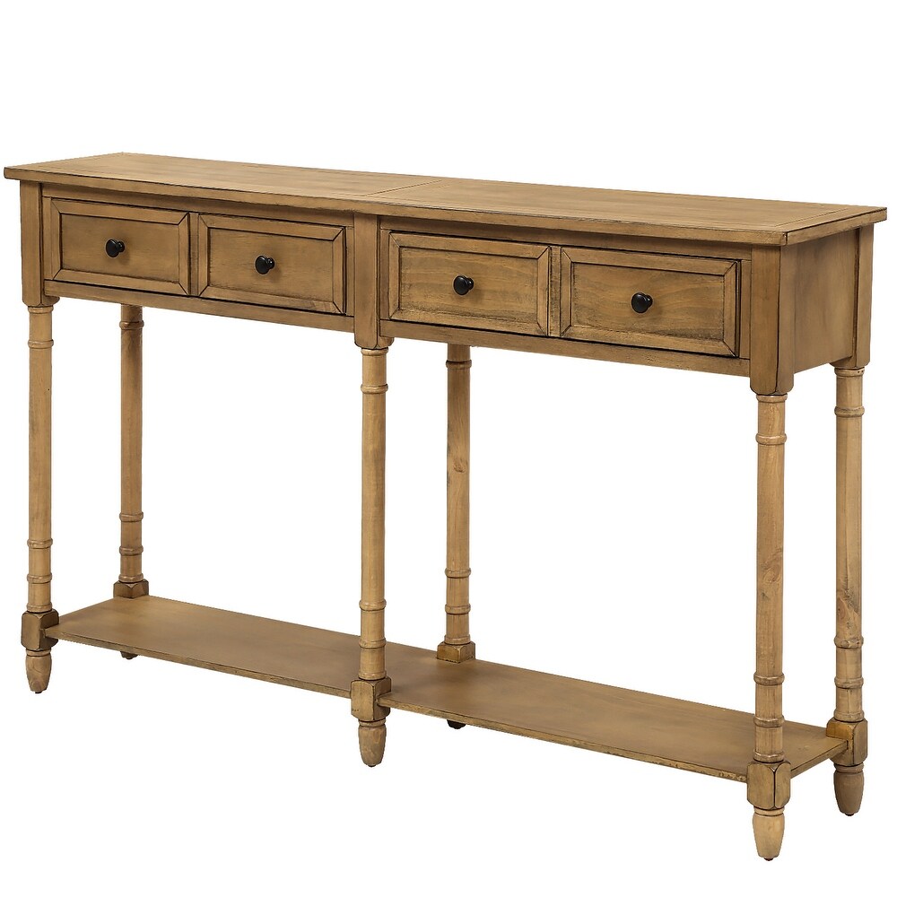 Copper Grove Barregarrow 2 drawer Console Table and Bottom Shelf