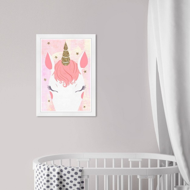 X 21 quot Pastel Unicorn Vibes Fantasy And Sci fi Framed Art Print Wynwood Studio