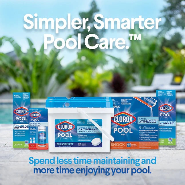 Clorox Pool&Spa  XtraBlue 3 in Long Lasting Chlorinating Tablets 35-lb Bucket 3-in Pool Chlorine Tabs