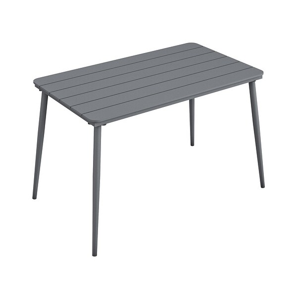 The Novogratz Poolside Gossip Collection April Rectangular Outdoor/Indoor Dining Table