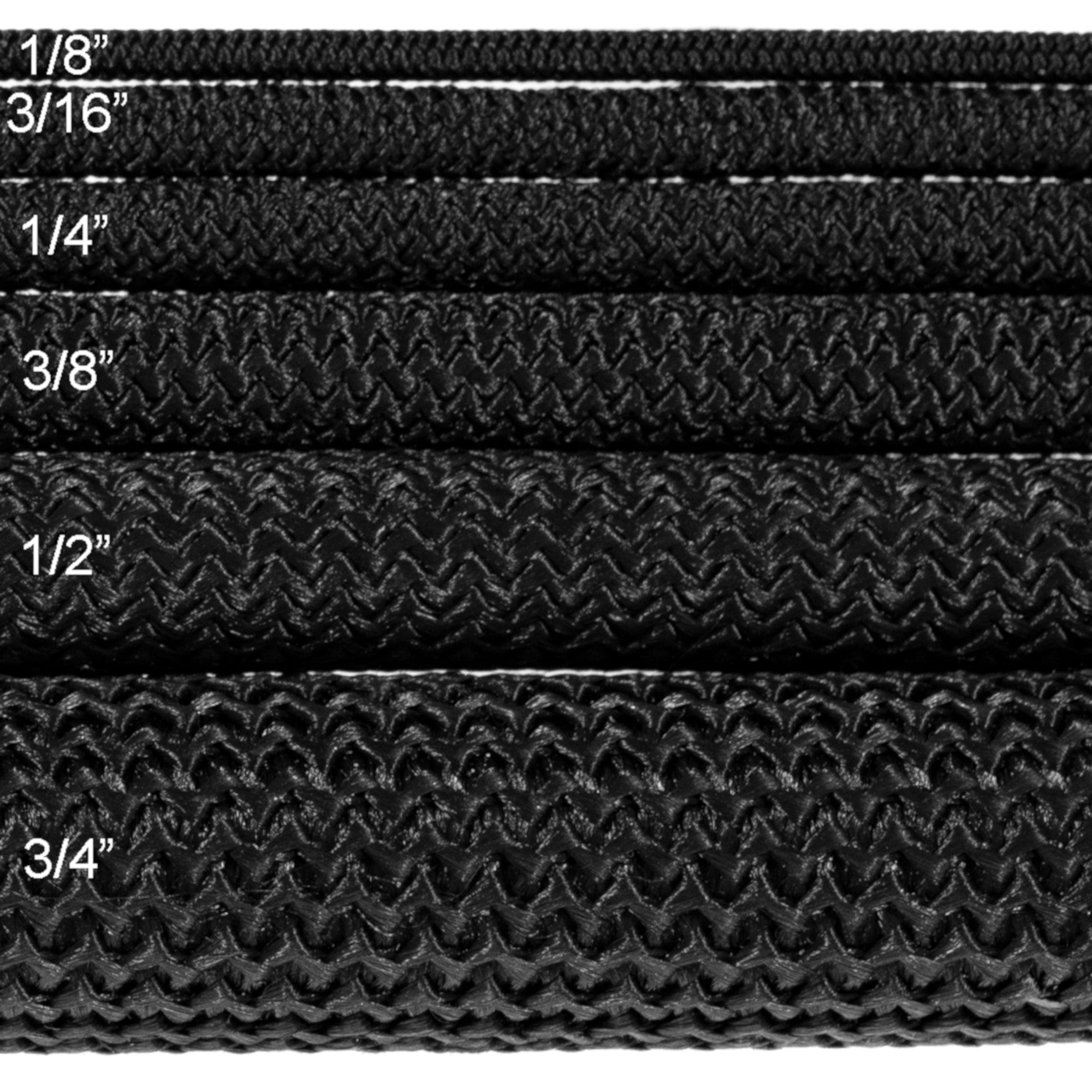 Paracord Planet Black Diamond Weave Shock Cord - Multiple Diameter Options - Various Lengths