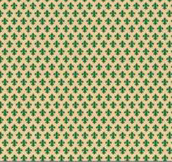 Fleur-de-lis Contact Wallpaper in Green by Burke Decor