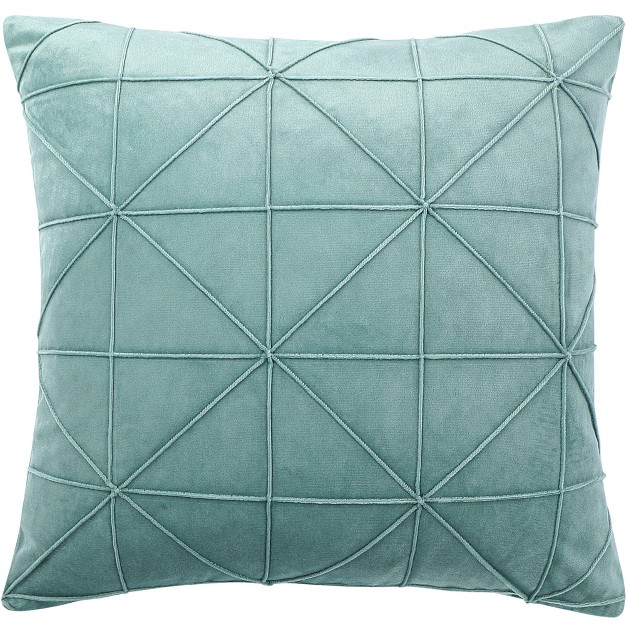 Piccocasa Velvet Soft Square Decorative Plaid Throw Pillow Cases