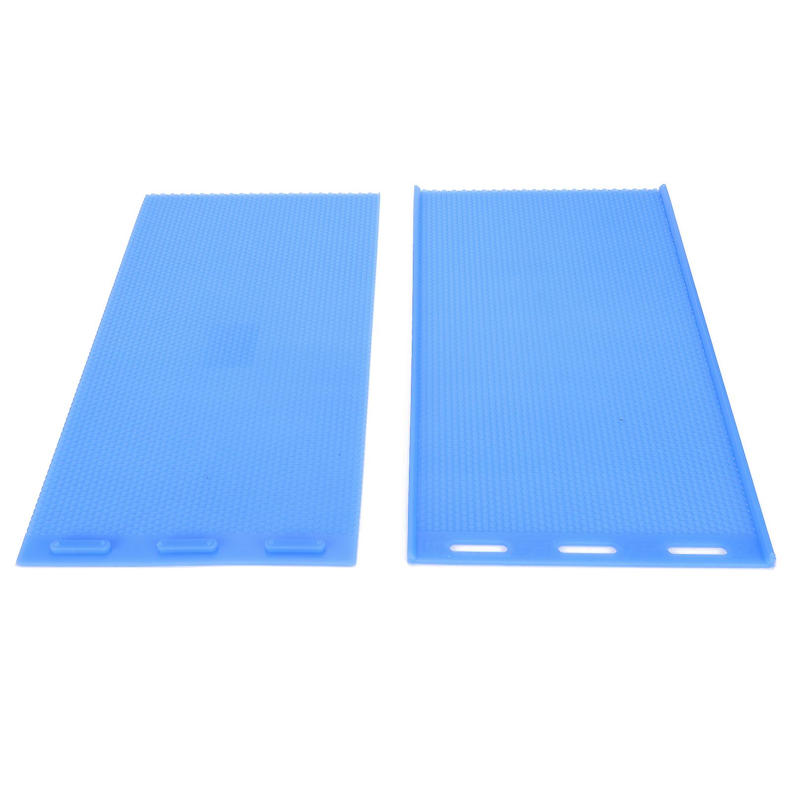 2pc Rubber Beeswax Sheet Mold Flexible Diy Beeswax Press Tool For Beekeeper Suppliesdark Blue