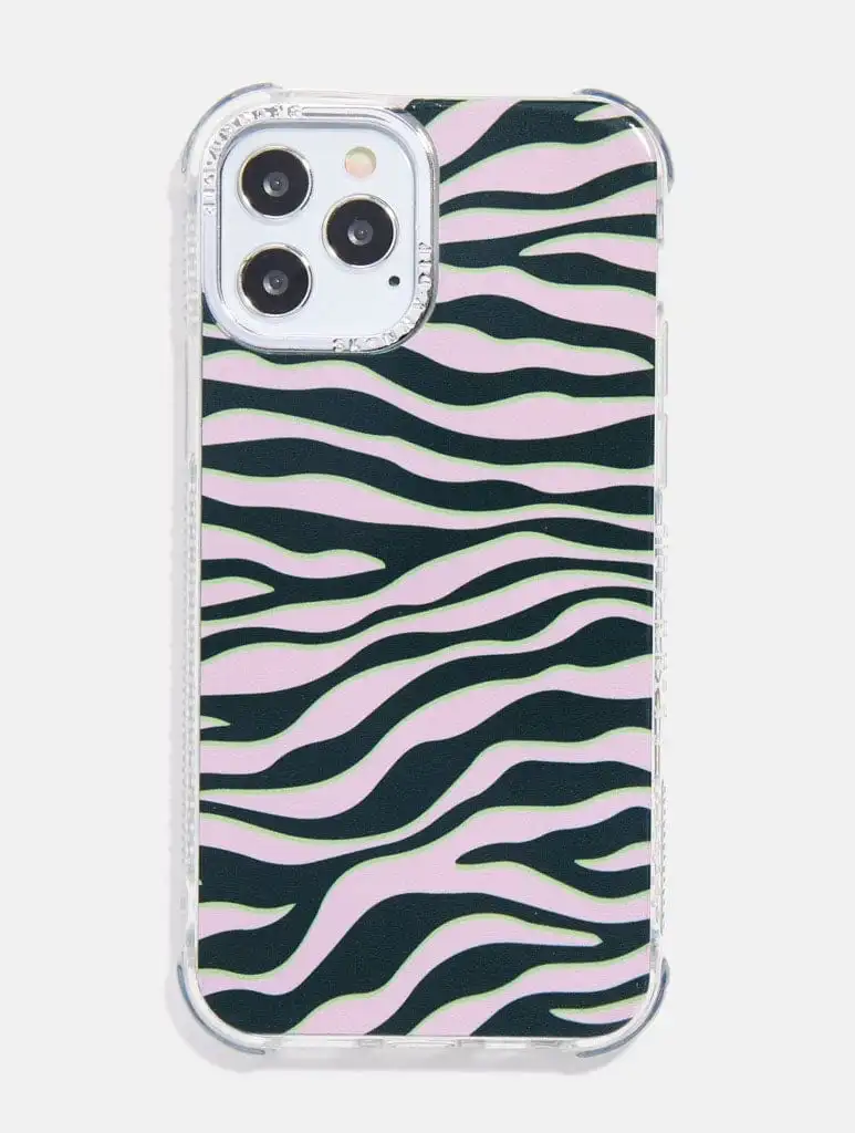 Black and white striped iphone case