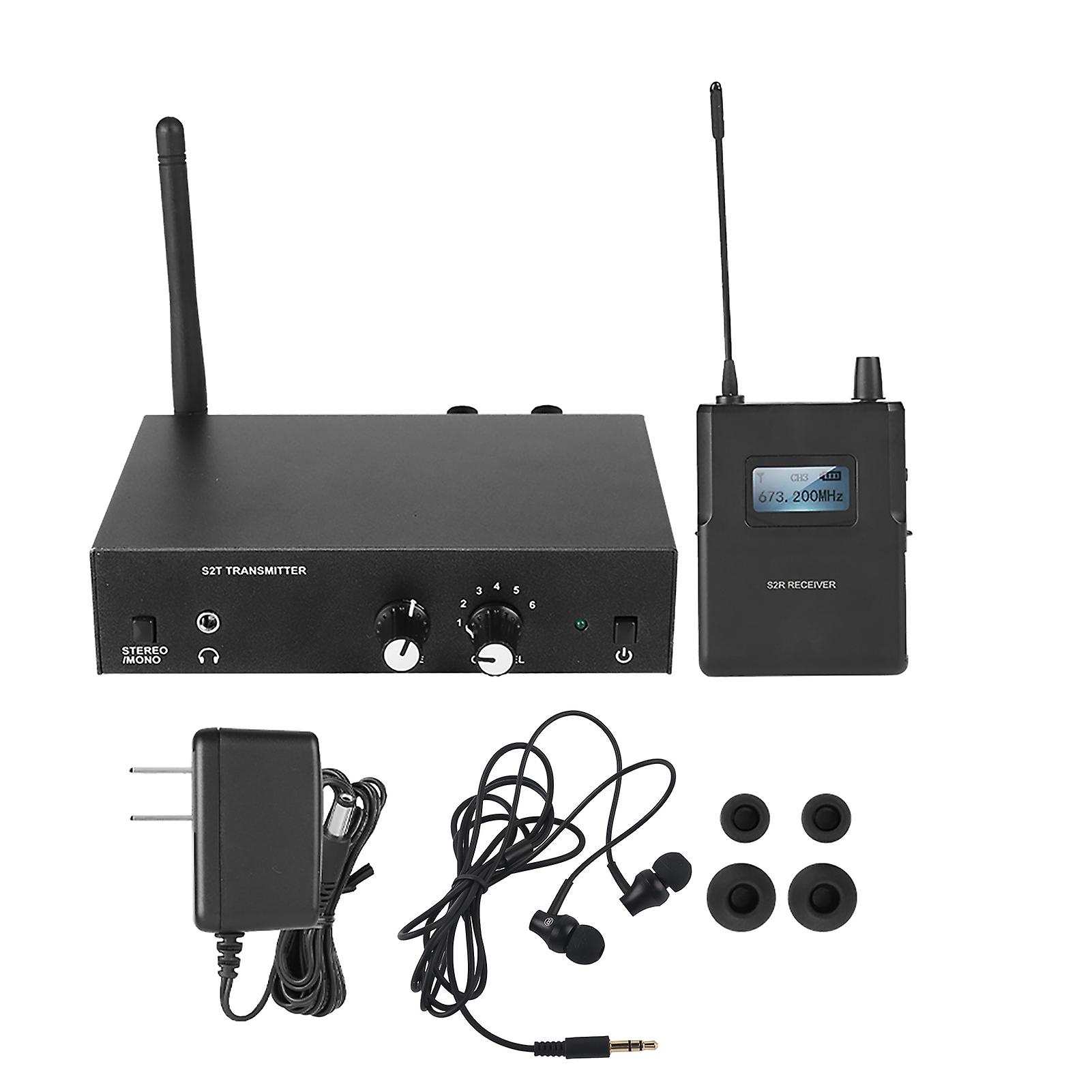 For Anleon S2 Uhf Stereo Wireless Monitor System In Ear System 670-680mhz 100-240v (us Plug)