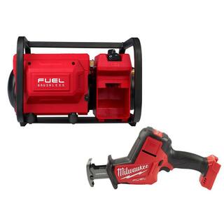 MW M18 FUEL Brushless Cordless 2 Gal Electric Compact Quiet Air Compressor wM18 Brushless HACKZALL Reciprocating Saw 2840-20-2719-20