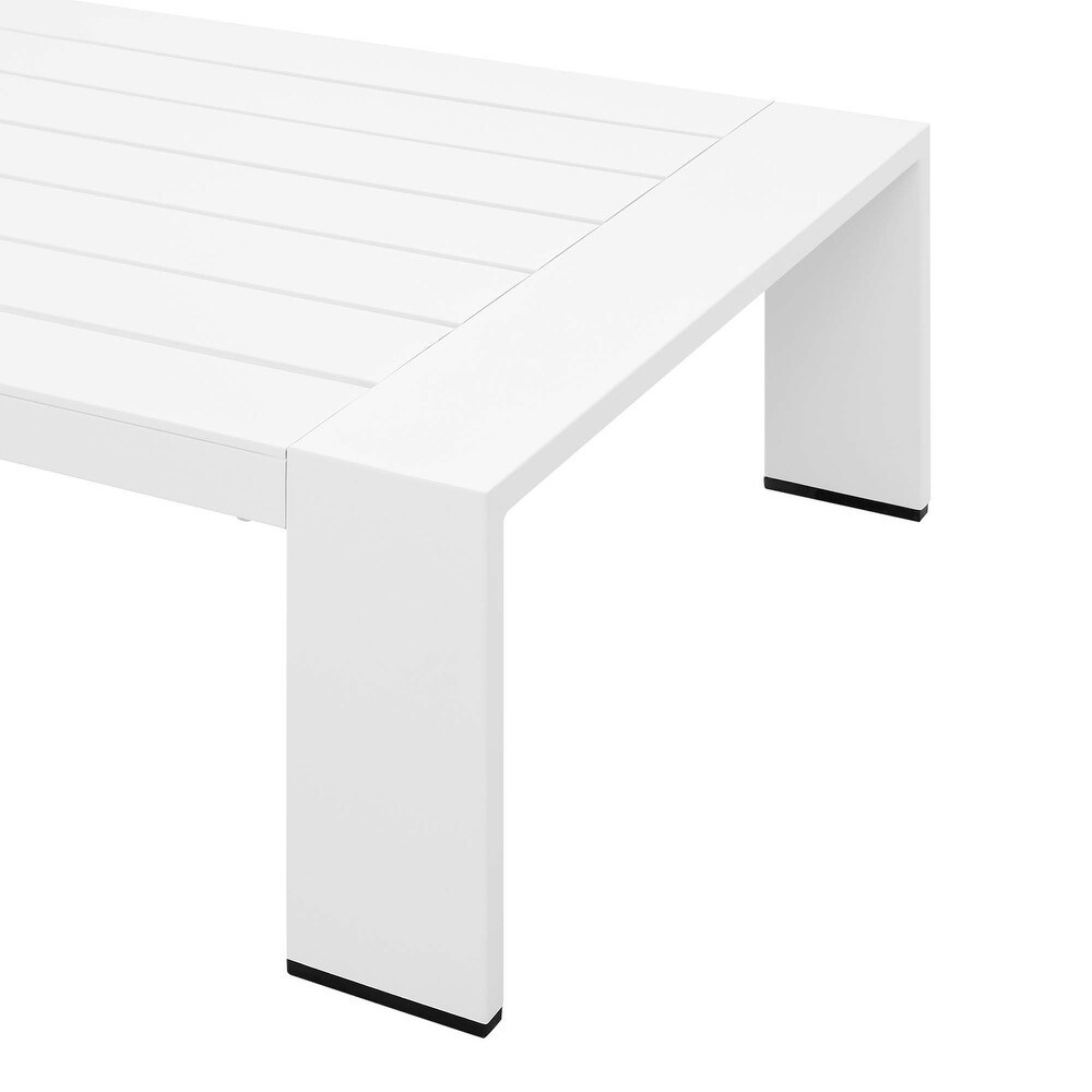 Tahoe Outdoor Aluminum 4 piece Conversation Set with Coffee Table