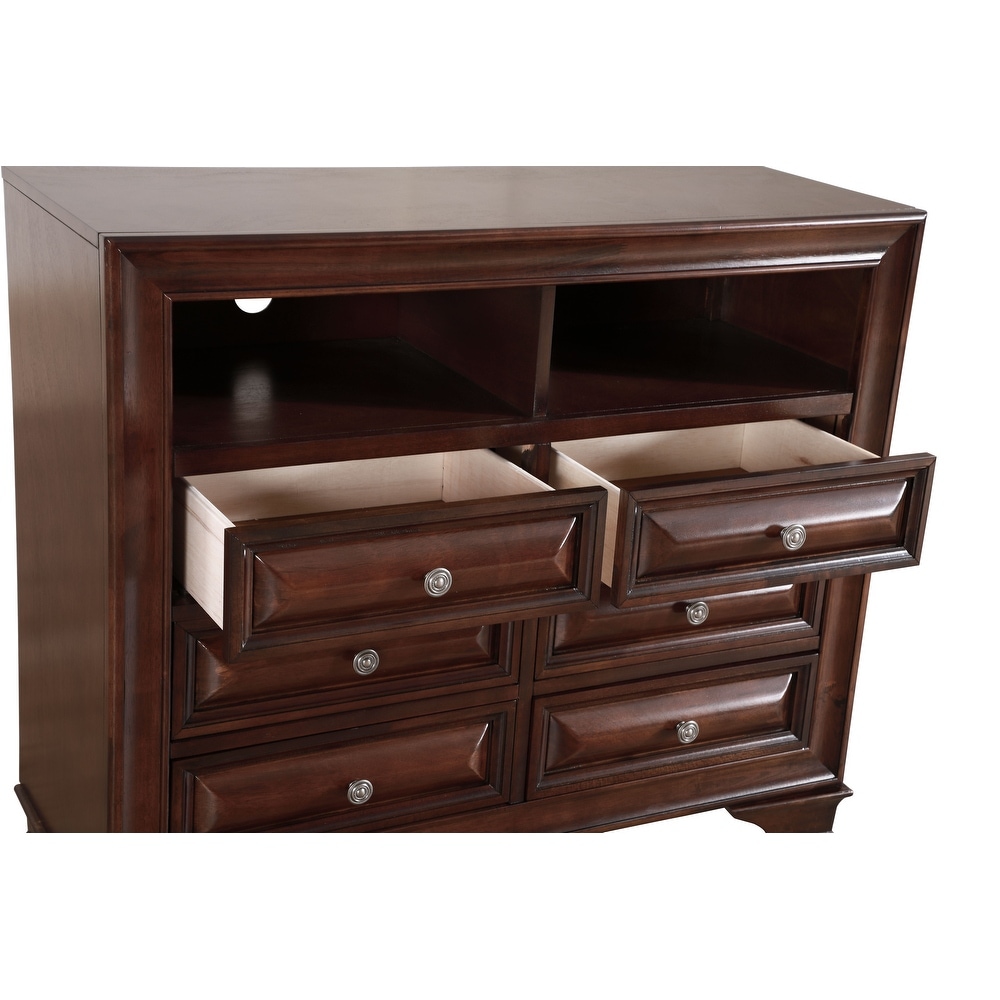 LaVita 6 drawer Wood TV Media Chest