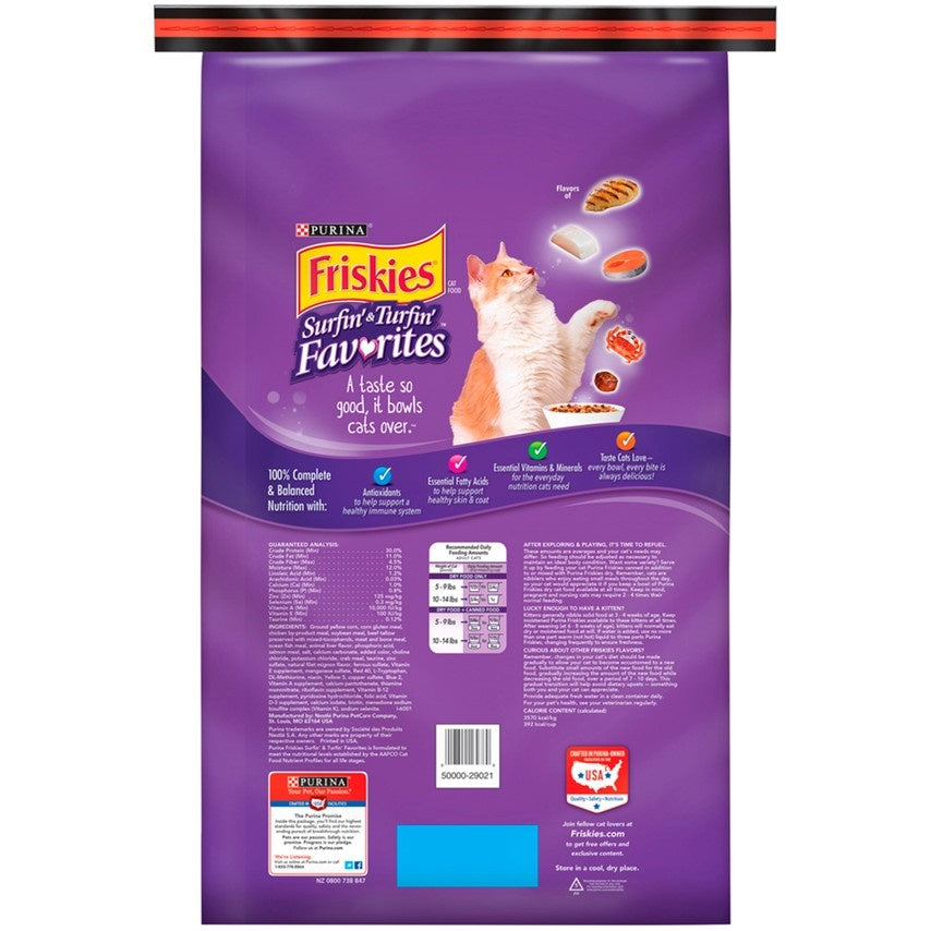 Friskies Surfin and Turfin Favorites Dry Cat Food