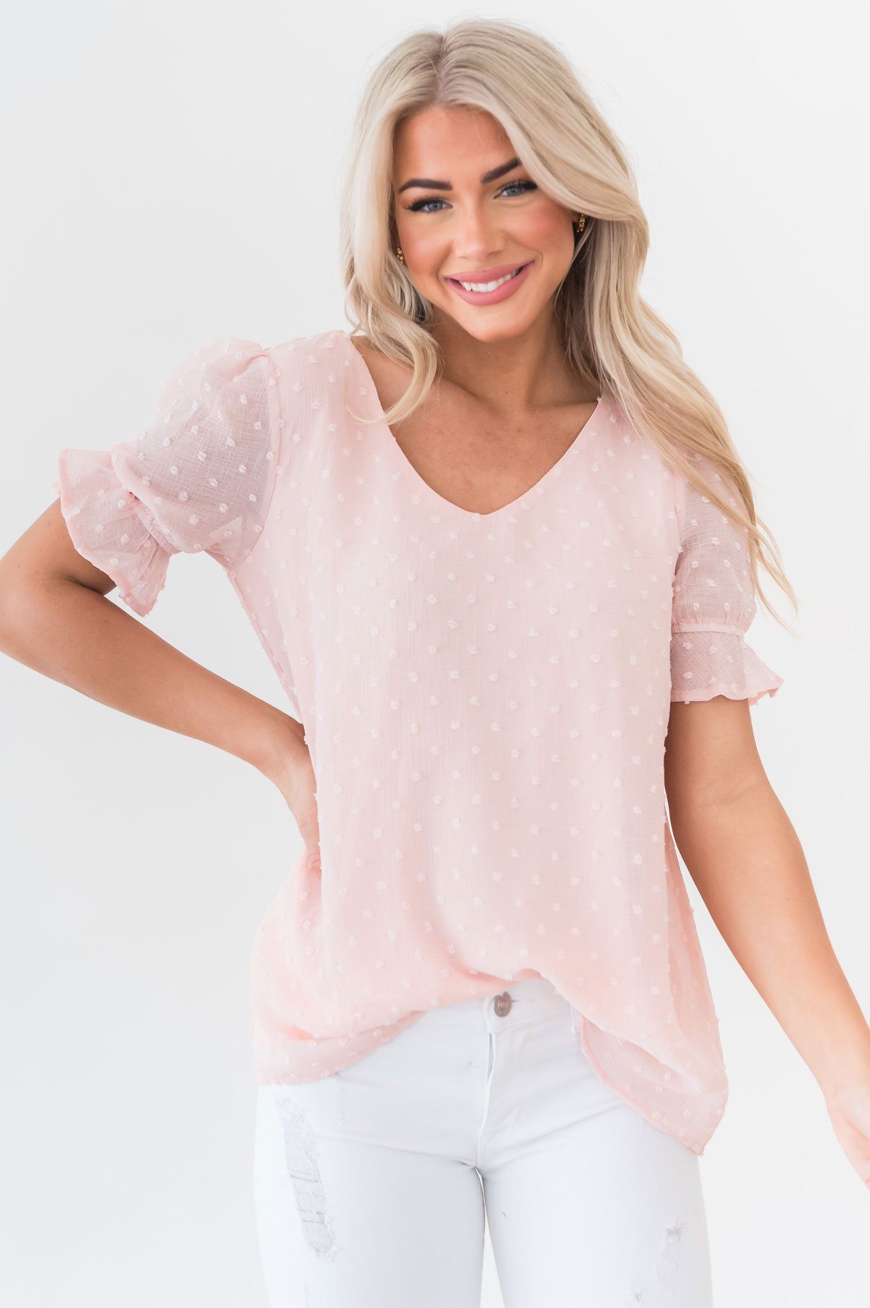 Eager Love Modest Blouse