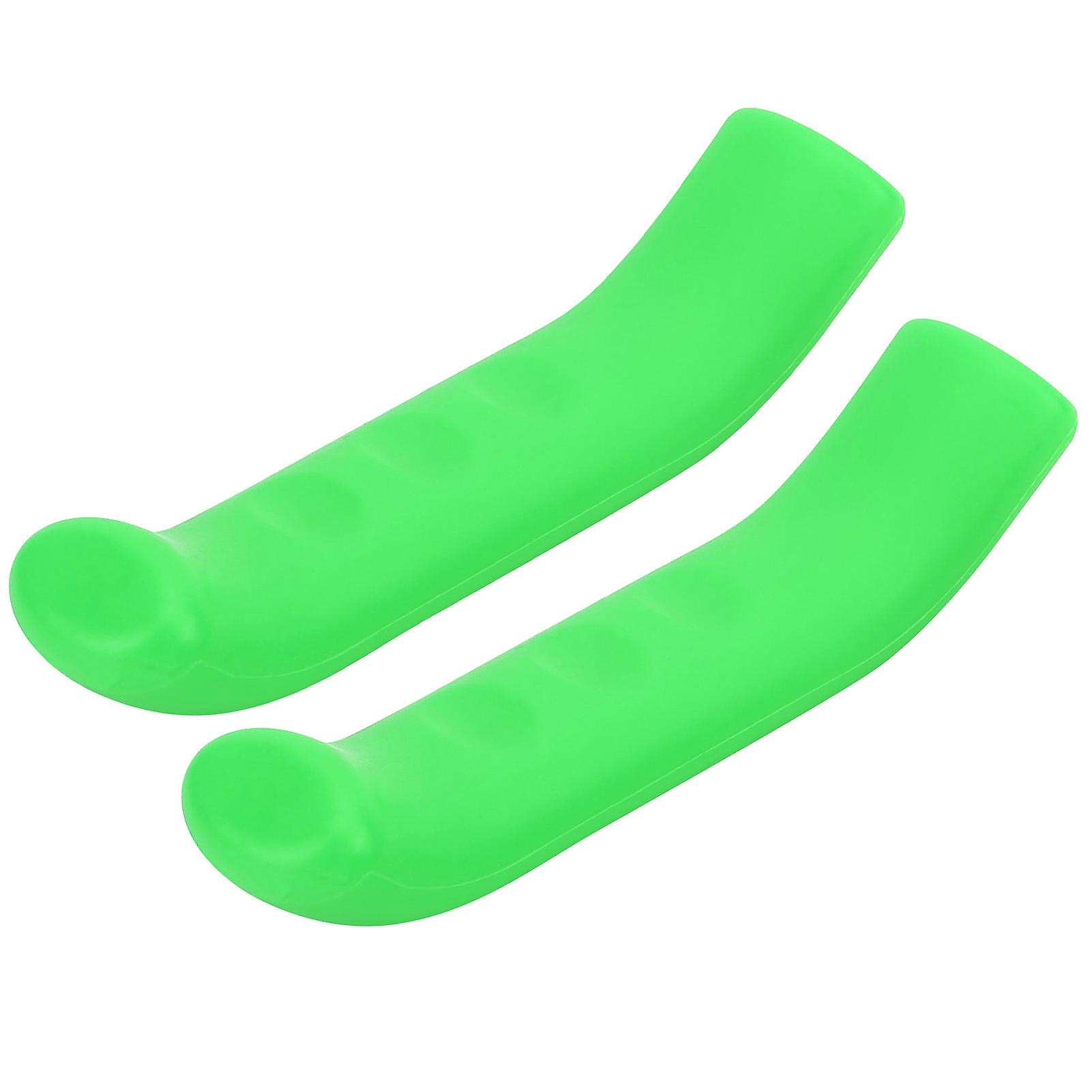 Antislip Bicycle Brake Handle Silicone Cover Mountain Road Bike Brake Lever Protectorgreen