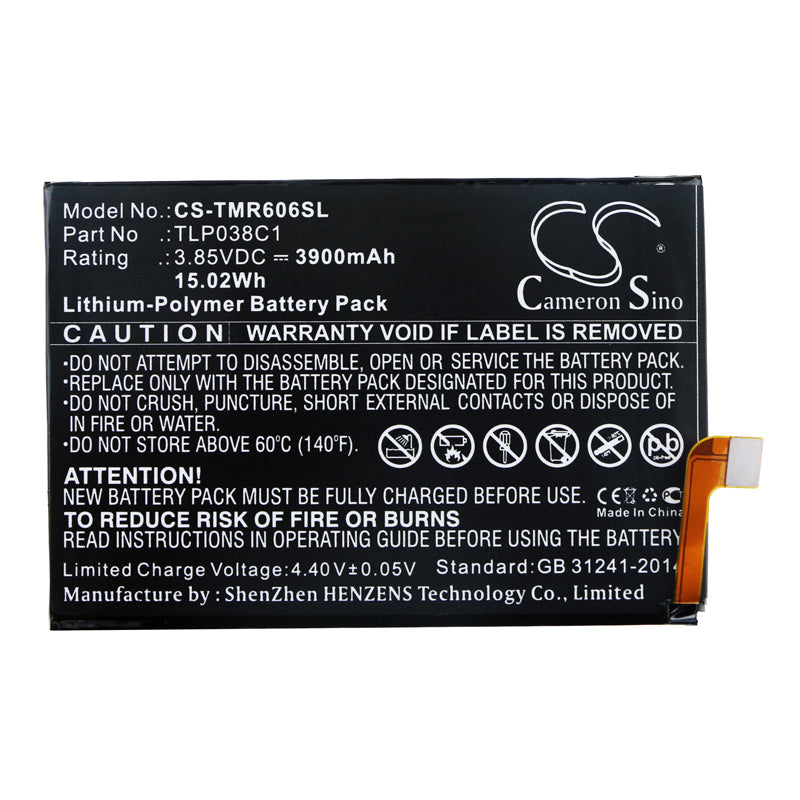 Alcatel 7 7 LTE OT6062 OT6062W Replacement Battery BatteryClerkcom Mobile Phone