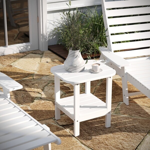 AllWeather Adirondack Style Patio Side Table