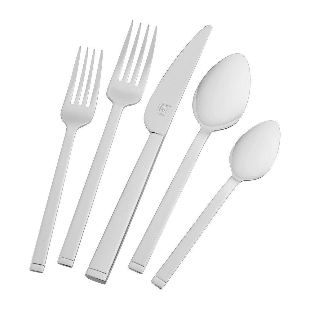 ZWILLING Squared 45 pc 18/10 Stainless Steel Flatware Set