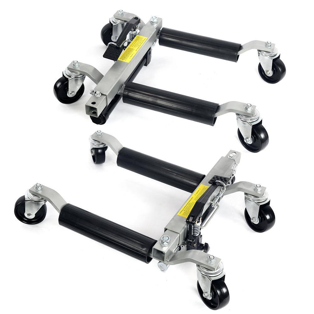 STARK USA 21 in. W 1500 lbs. Car Dolly Hydraulic Lift Jack Air Roller Vehicle Positioning Tow 25999