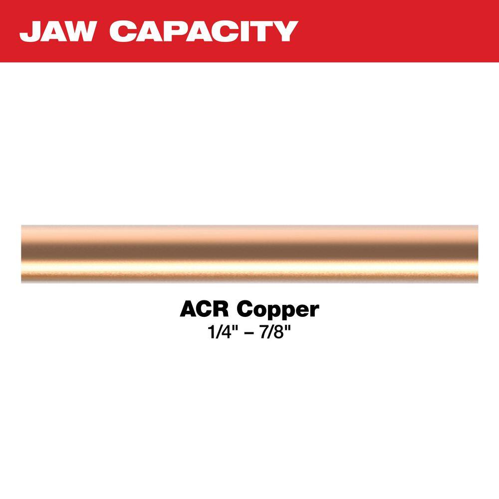 MW M18 Press 14 in. - 78 in. Copper Press Tool Jaw Set for Streamline ACR Press Fittings (6-Jaws Included) 49-16-2661M