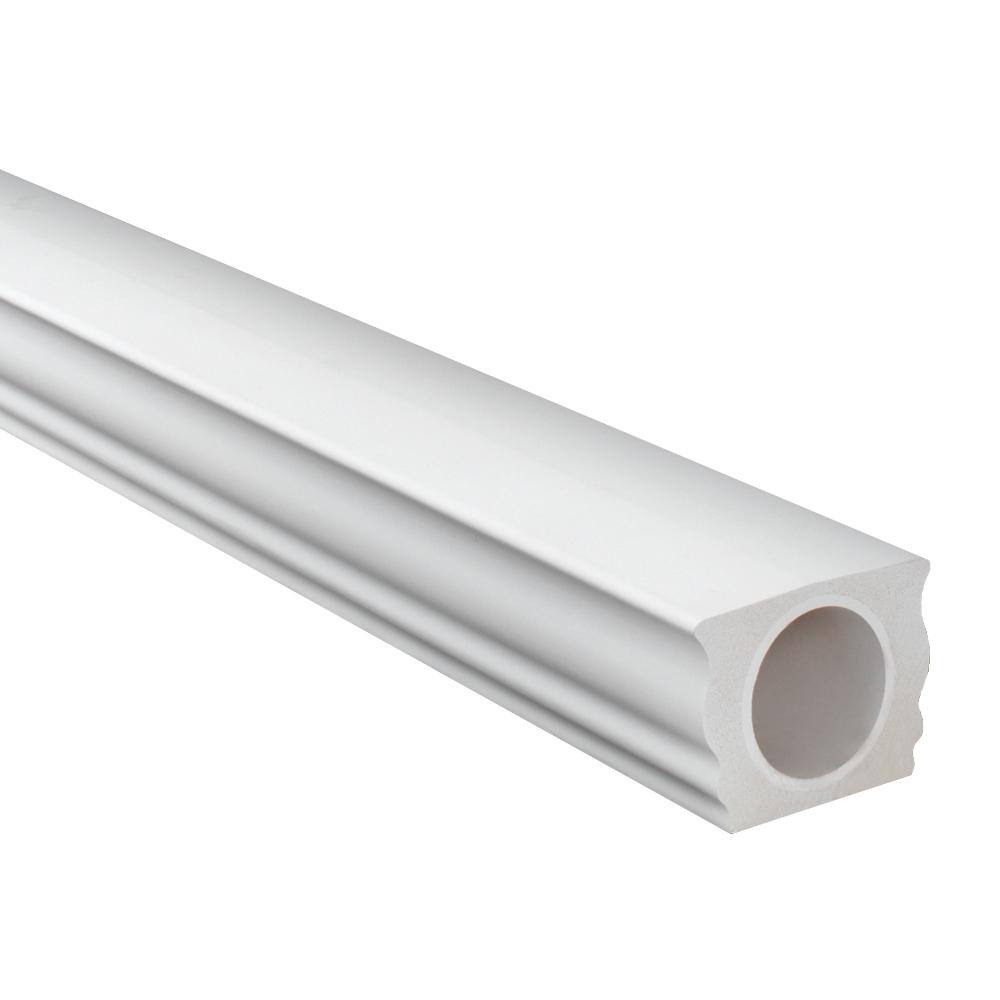 Fypon 7 in. x 5-14 in. x 96 in. Polyurethane Straight Top Handrail for 7 in. Balustrade System BTR7X96