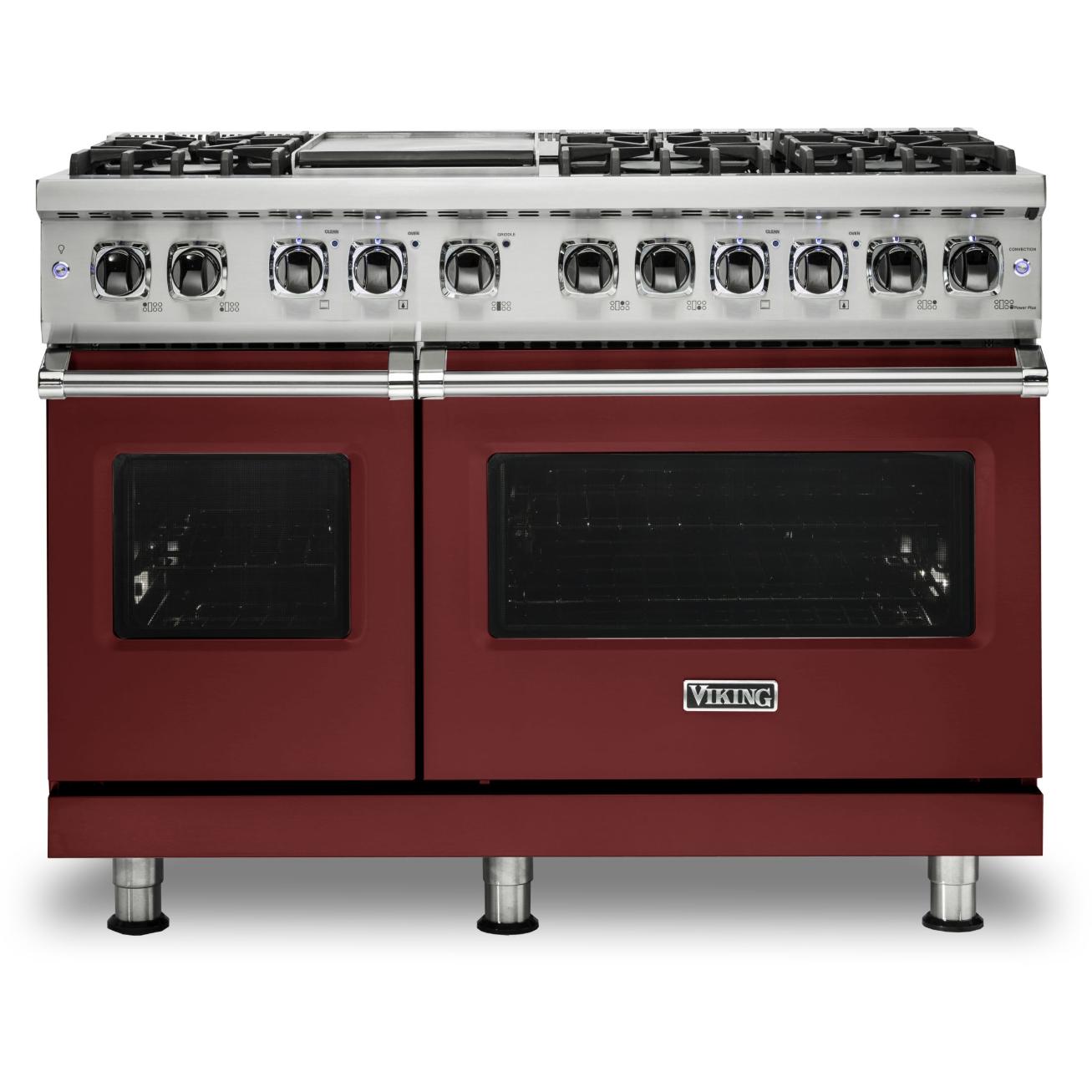 Viking 48-inch Freestanding Dual-Fuel Range with TruConvec Convection Cooking CVDR548-6GRE