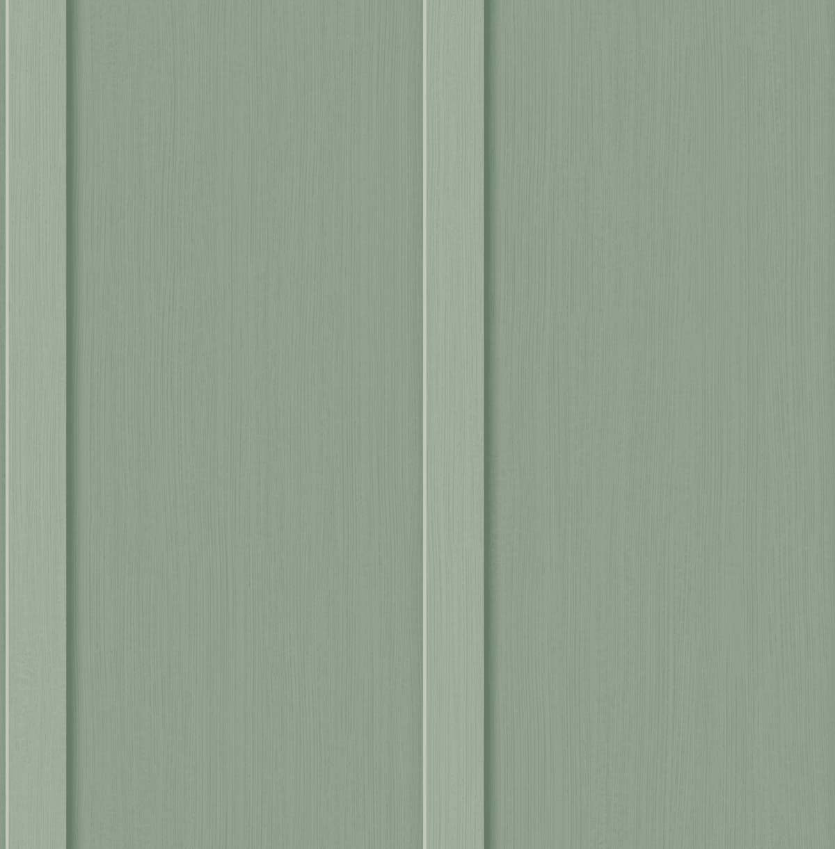 Sample Faux Board & Batten Peel-and-Stick Wallpaper in Sage Green