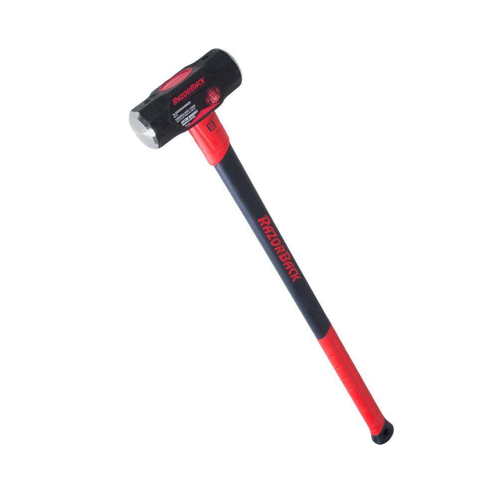 Razor-Back 10 lb. Sledge Hammer with 34 in. Fiberglass Handle 3115000