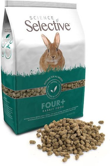 Science Selective 4+ Senior Rabbit Food， 70-oz bag