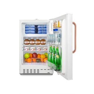 Summit Appliance 20 in. 2.68 cu. ft. Mini Refrigerator in White with Freezer ADA Compliant ADA302RFZTBC