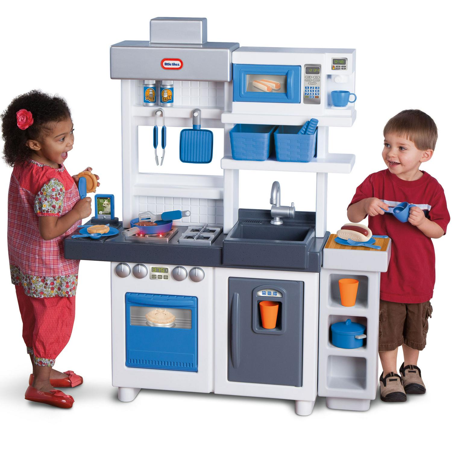 Little Tikes Ultimate Cook 30Piece Plastic Pretend Play Kitchen Toys Playset with Oven Fridge and Coffee Maker Multicolor For Kids Toddlers Girls Boys Ages 3 4 5+  Crowdfused