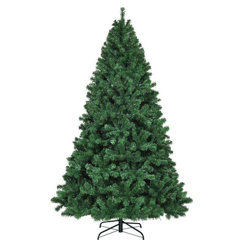 7.5 FT Pre-Lit Artificial Spruce Christmas Tree with 550 Multicolor Lights & 1075 Hinged Branch Tips