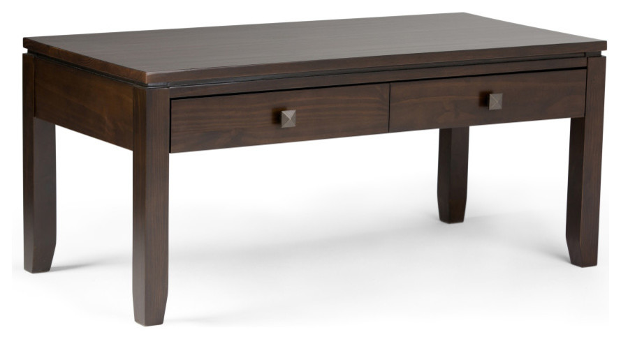 Cosmopolitan Solid Wood Coffee Table   Transitional   Coffee Tables   by Simpli Home Ltd.  Houzz