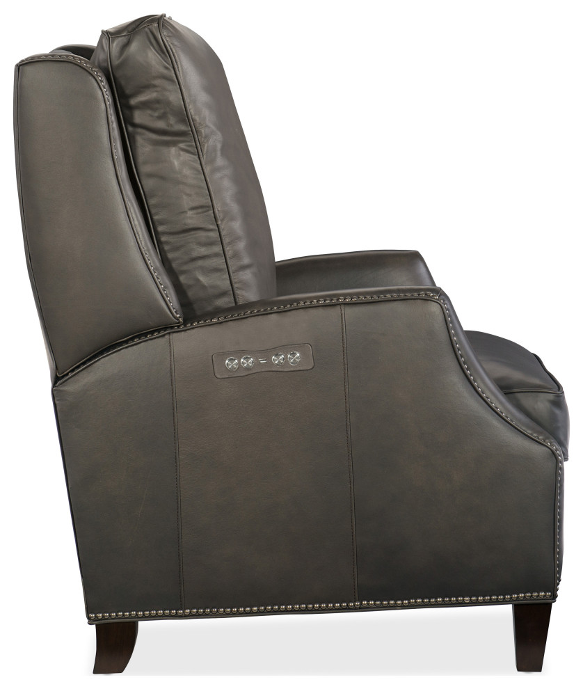 Kerley Power Recliner With Power Headrest   Transitional   Recliner Chairs   by Hooker Furniture  Houzz