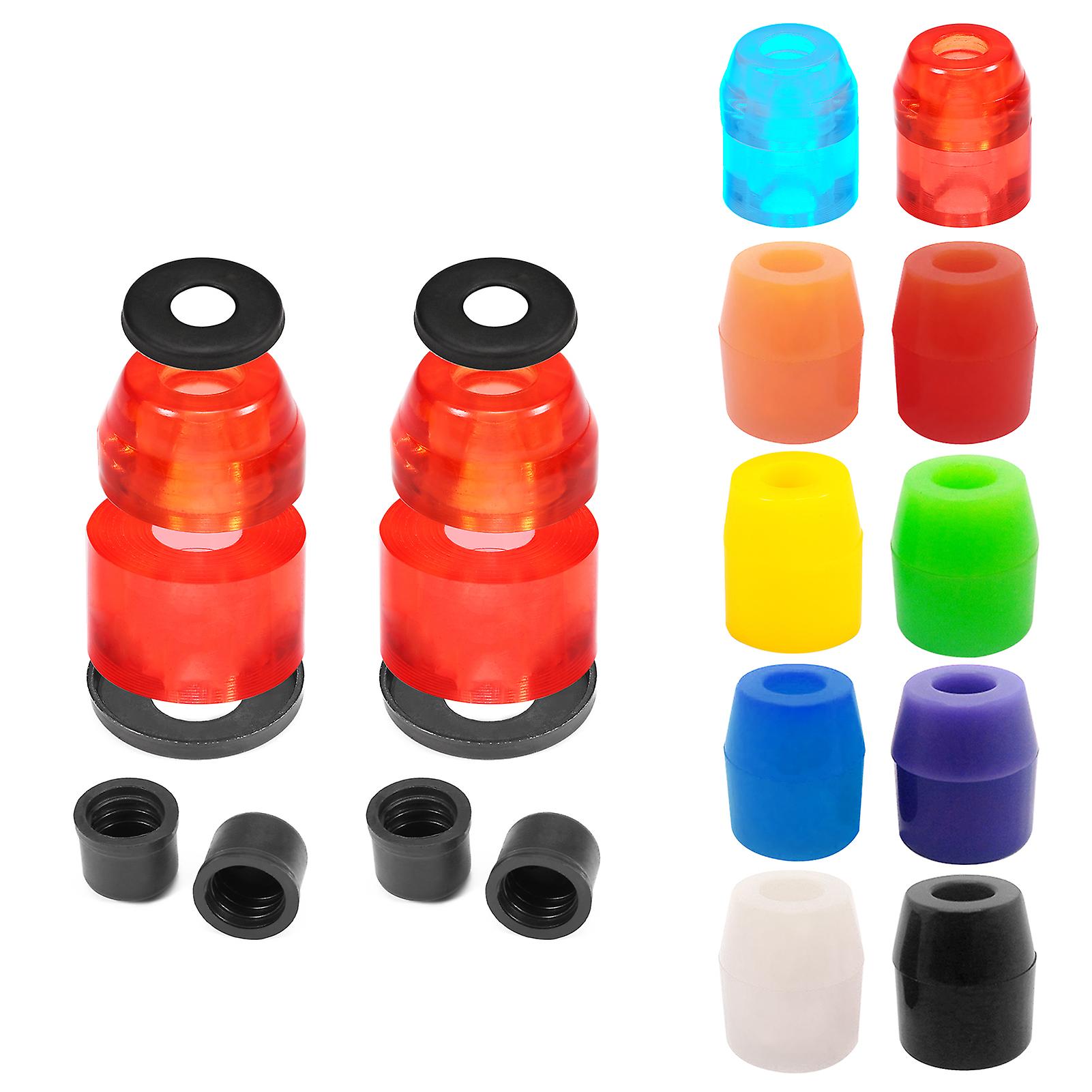 Skateboard Bushings Longboard Truck Rebuild Kit Bushings Washers Pivot Cups For 2 Trucks