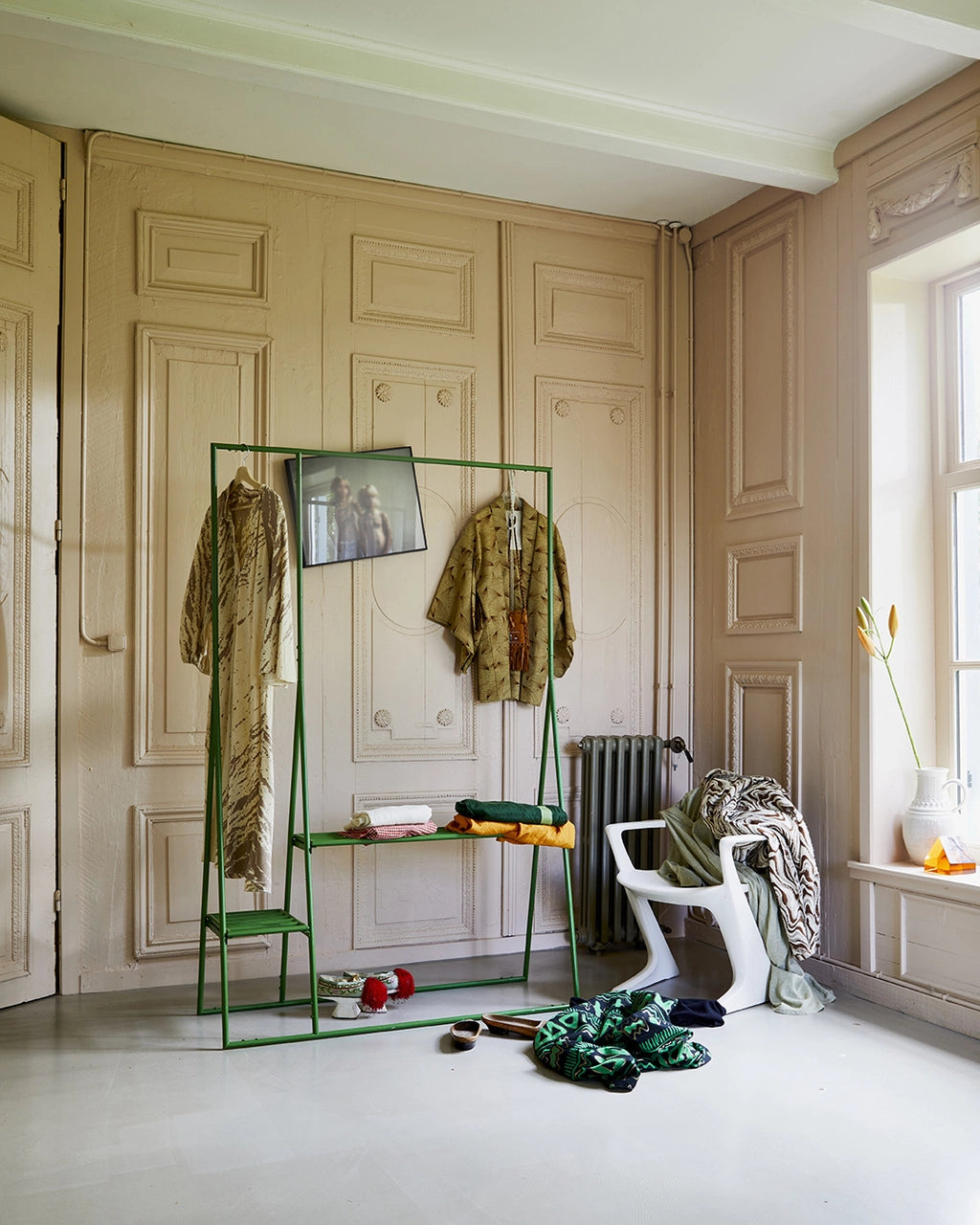 Open wardrobe rack - fern green