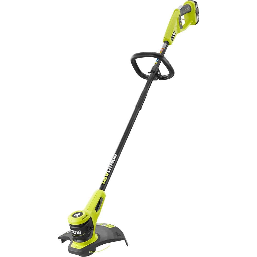 RYOBI ONE+ 18V 12 in. Cordless Battery String Trimmer with 2.0 Ah Battery and Charger P20100