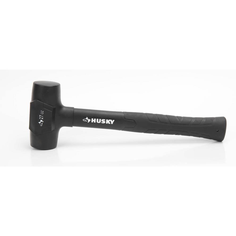 Husky 27 oz. Dead-Blow Hammer with Rubber Handle 99816