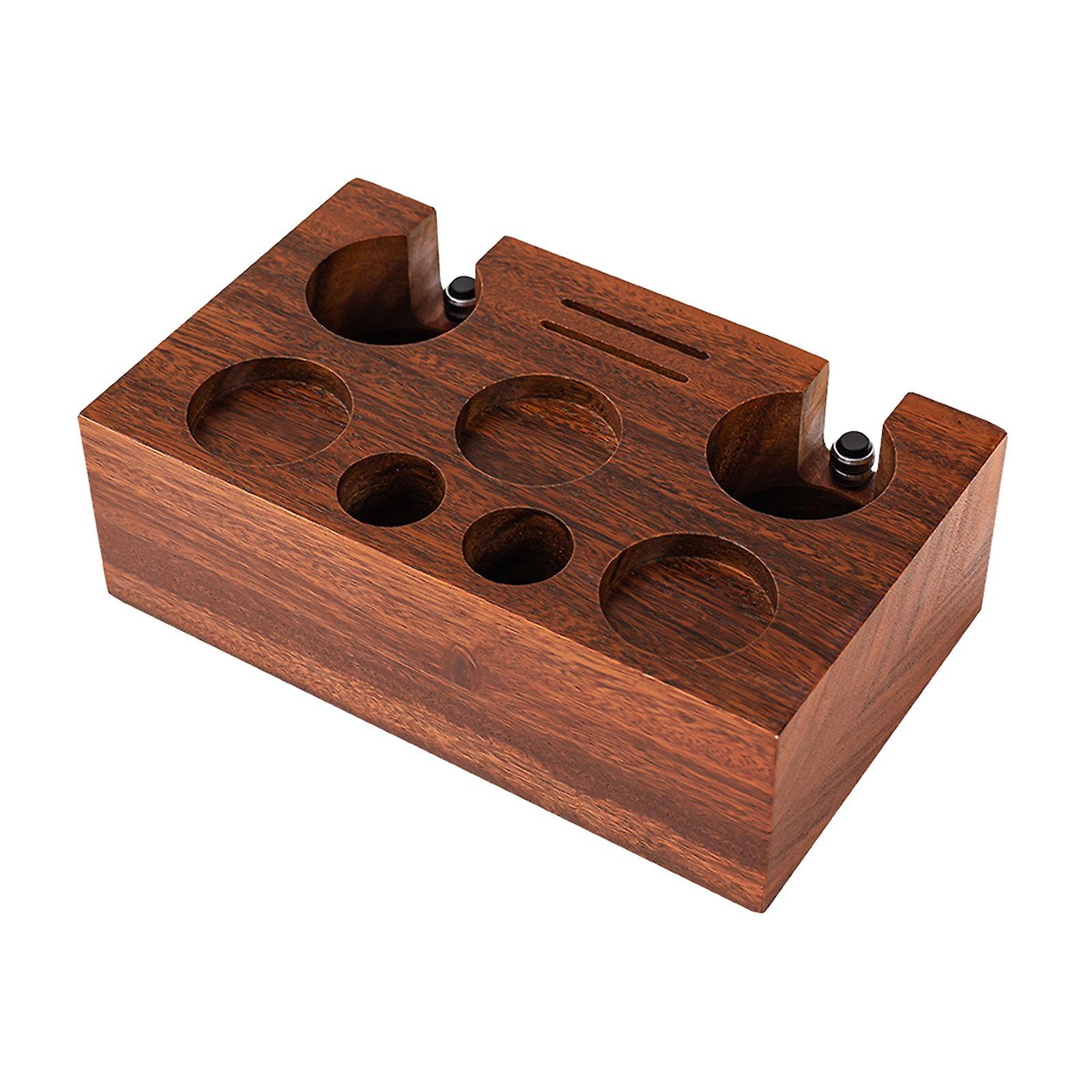 Walnut Espresso Tamp Mat Stand Espresso Tamper Station For Bar Worktop Shop For 51mm 53mm
