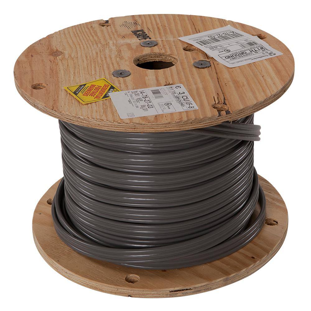 Southwire 250 ft. 63 Gray Stranded CU UF-B WG Wire 14782703